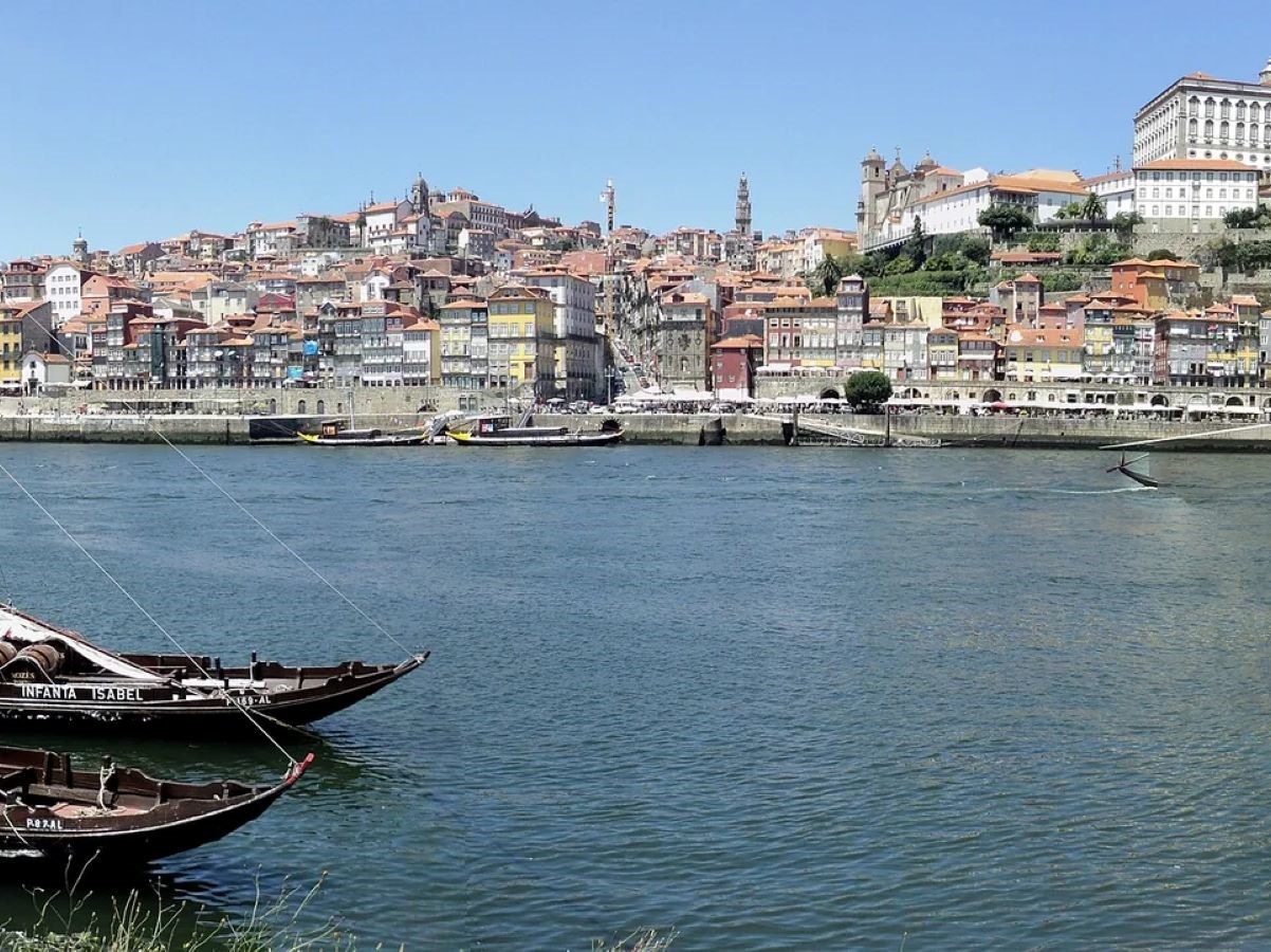 Porto riverside panorama